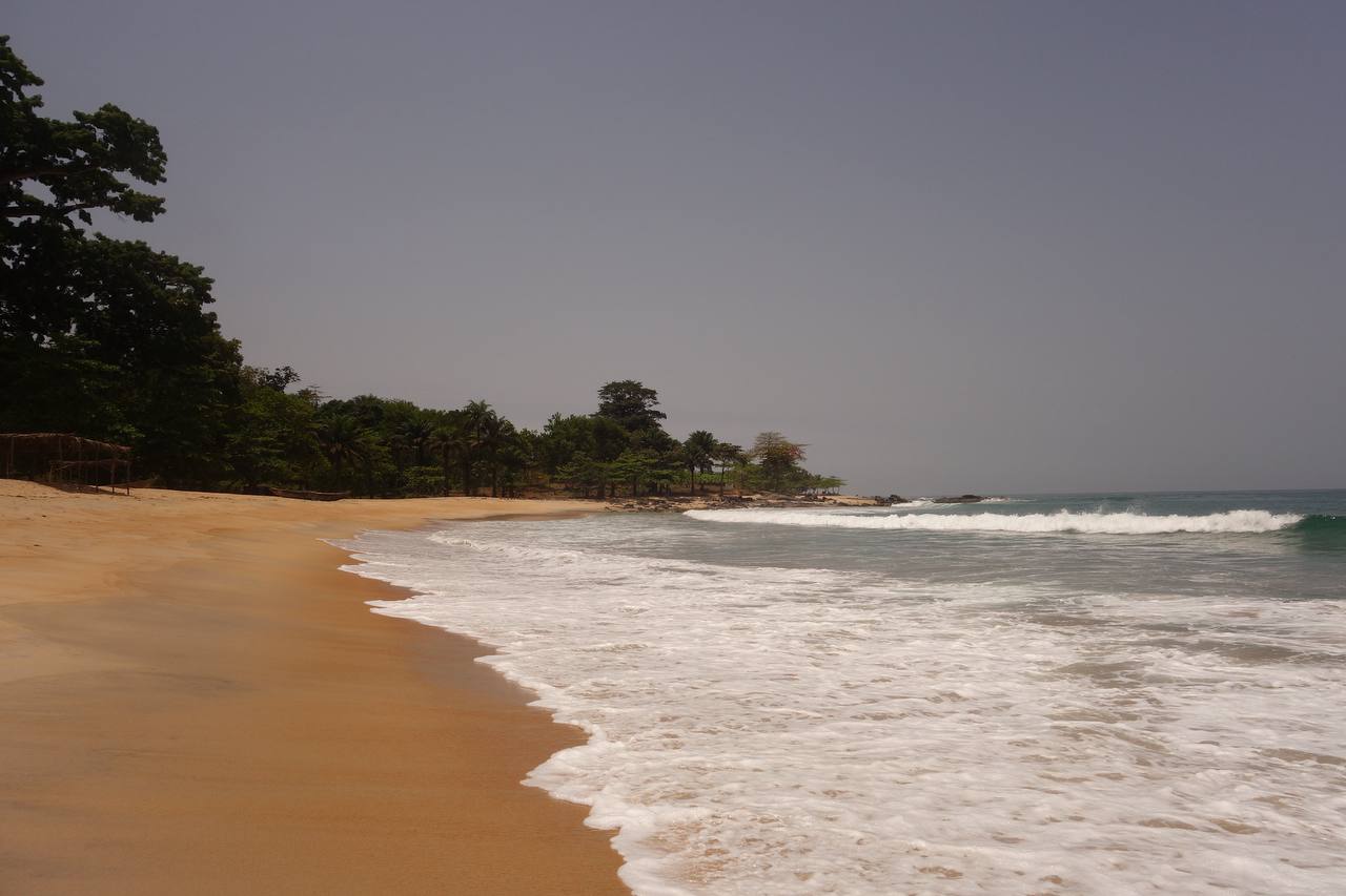 The beach at Robertsport, Liberia